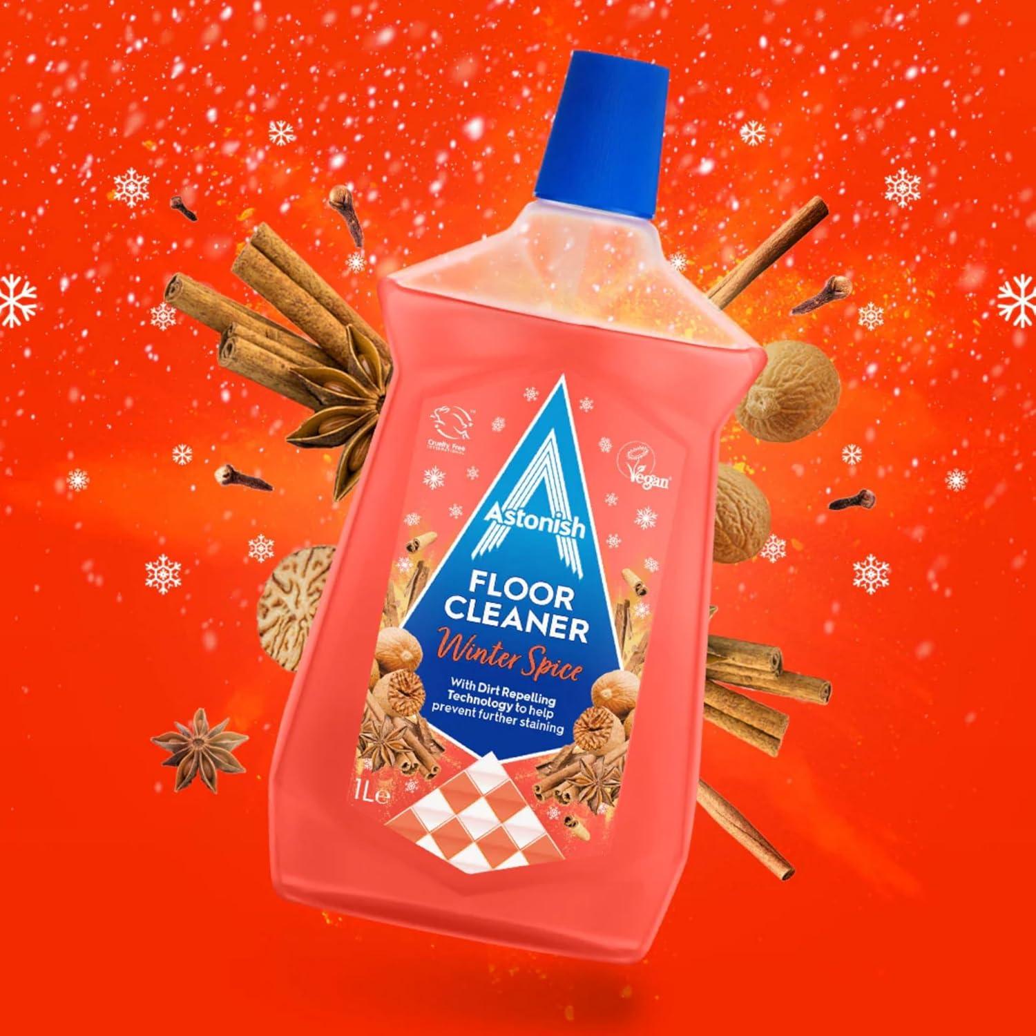 image:imageAstonish Zesty Lemon Floor Cleaner With Built In Dirt Repelling Technology To Prevent Stains amp Protects Floors From Mud amp Pet Stains Concentrated Mop Solution For Tiles amp Sealed Wood 1 Liter BottleWinter Spice