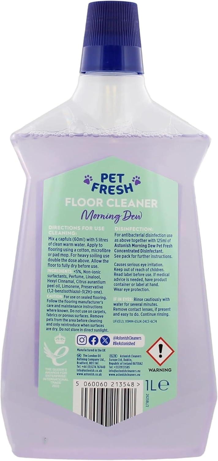 image:imageAstonish Zesty Lemon Floor Cleaner With Built In Dirt Repelling Technology To Prevent Stains amp Protects Floors From Mud amp Pet Stains Concentrated Mop Solution For Tiles amp Sealed Wood 1 Liter BottleMorning Dew
