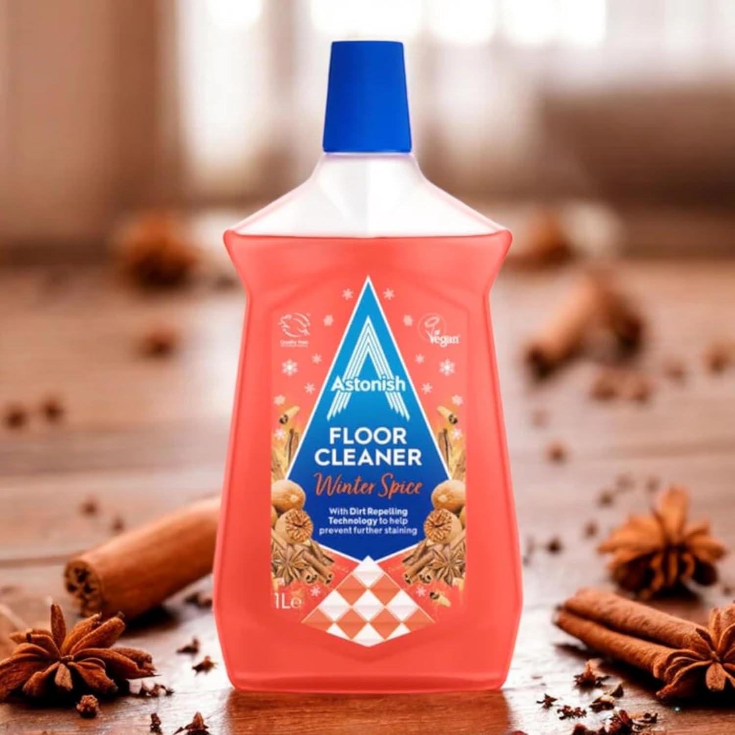 image:imageAstonish Zesty Lemon Floor Cleaner With Built In Dirt Repelling Technology To Prevent Stains amp Protects Floors From Mud amp Pet Stains Concentrated Mop Solution For Tiles amp Sealed Wood 1 Liter BottleWinter Spice