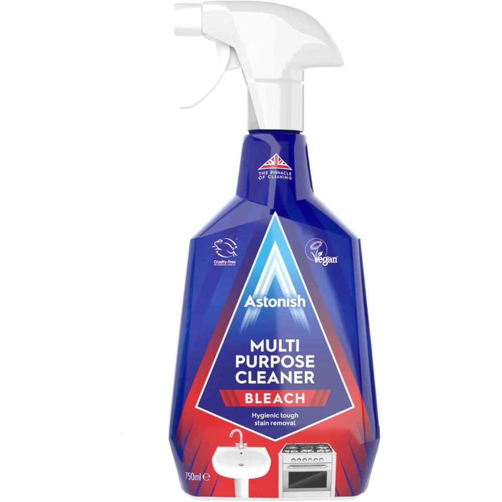 image:imageAstonish Multi Purpose Cleaning Spray With The Added Power Of Bleach  All Purpose Cleaning Solution Removes Heavy Duty Stains amp Hygienically Cleans Bathrooms amp Kitchen Surfaces 750ml Spray Bottle253 Fl Oz Pack of 1