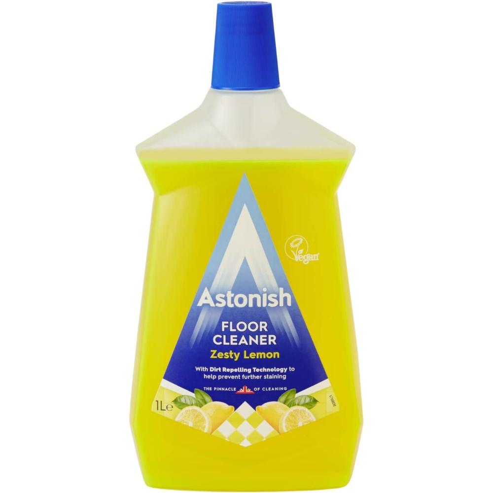image:imageAstonish Zesty Lemon Floor Cleaner With Built In Dirt Repelling Technology To Prevent Stains amp Protects Floors From Mud amp Pet Stains Concentrated Mop Solution For Tiles amp Sealed Wood 1 Liter BottleLemon