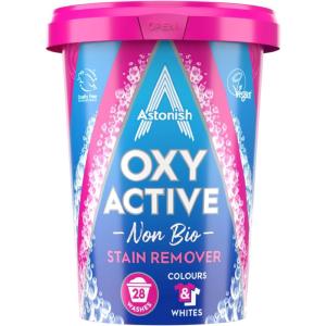 Astonish Oxy Active Non Bio Stain Remover – Removes Stains, Eliminates Odors & Brightens Fabric – 625g(22.05 Ounce (Pack of 1))