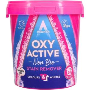 Astonish Oxy Active Non Bio Stain Remover – Removes Stains, Eliminates Odors & Brightens Fabric – 625g(29.1 Ounce (Pack of 1))