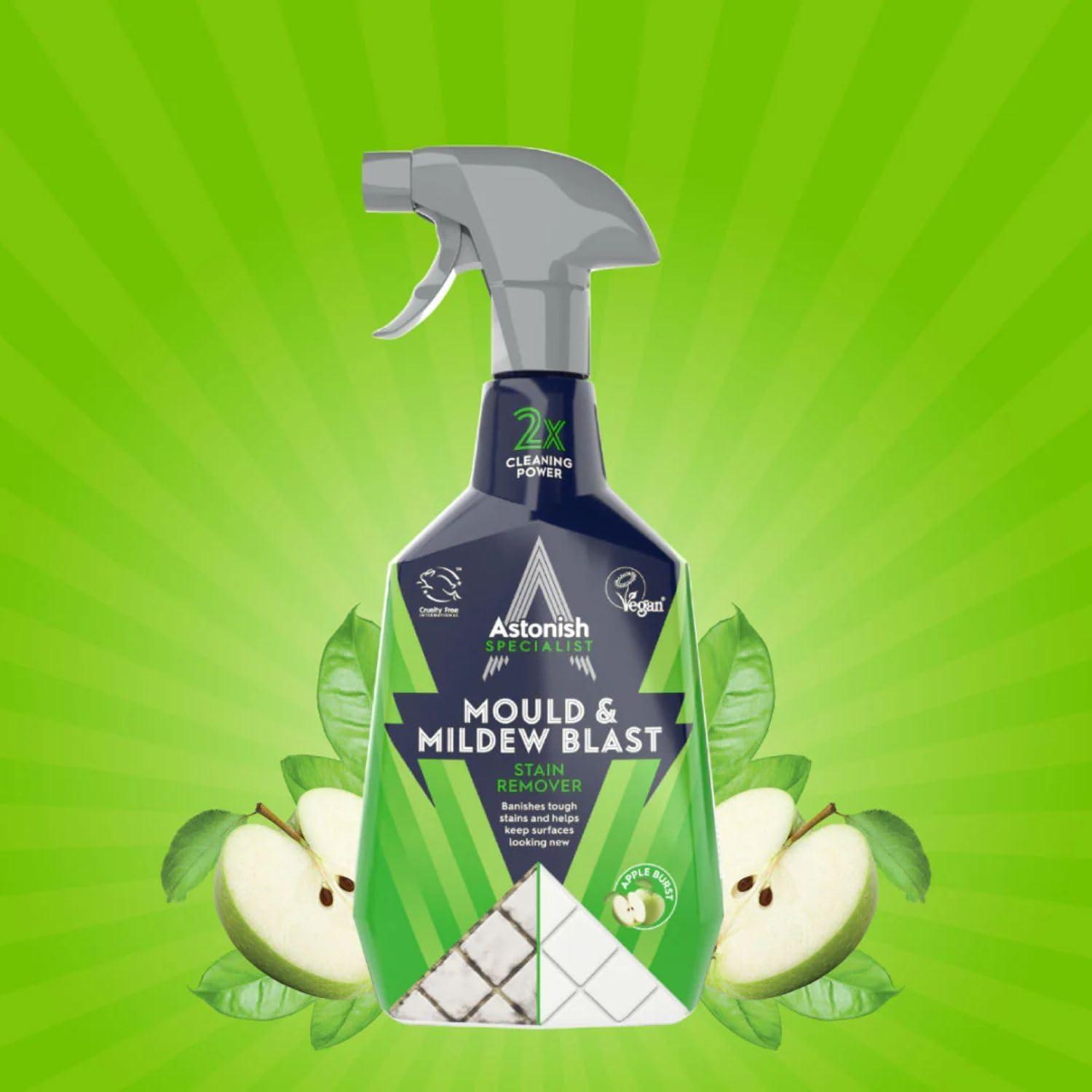 image:imageAstonish Apple Burst Household Cleaner Shower Curtain Shower Door Bathroom Tiles Hard Water Stains Rust amp Calcium Bathroom Cleaner No Scrub Cruelty Free Cleaning Supplies 750ml Spray Bottle254 Fl Oz Pack of 1