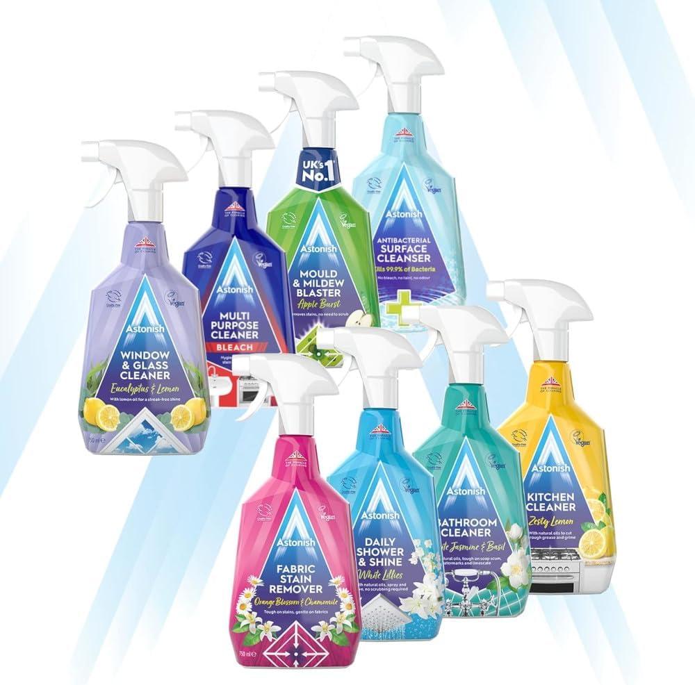 image:imageAstonish Apple Burst Household Cleaner Shower Curtain Shower Door Bathroom Tiles Hard Water Stains Rust amp Calcium Bathroom Cleaner No Scrub Cruelty Free Cleaning Supplies 750ml Spray Bottle2536 Fl Oz Pack of 1