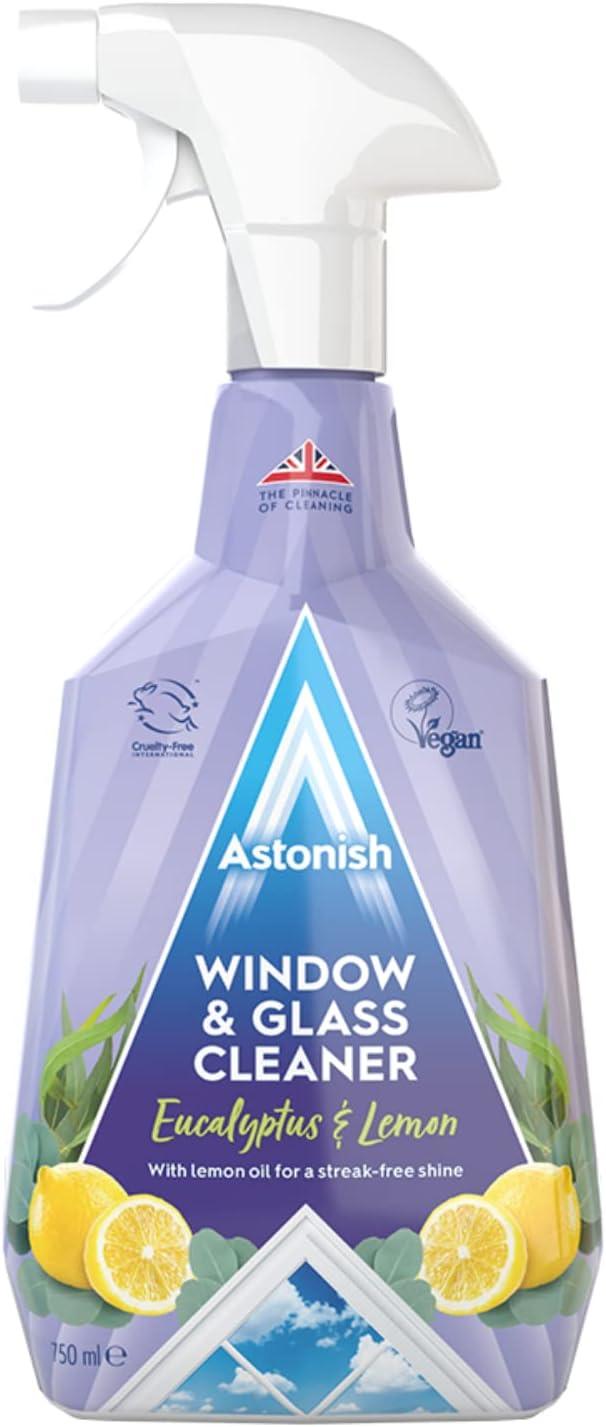 image:imageAstonish Home Bundle Includes Streak Free Window amp Glass Cleaner Spray Bottle With Vinegar For Deep CleaningMulti Purpose Cleaning Spray With The Added Power Of Bleach amp Zesty Lemon Floor Cleaner