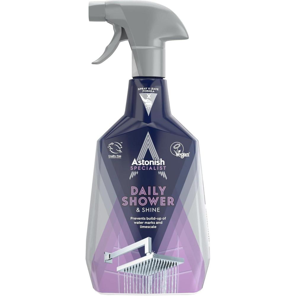 image:imageAstonish Daily Shower Shine White Lilies Cleaning Spray 3 Pack  No Scrub After Shower Spray Foam Prevents Watermarks amp Buildup  CrueltyFree Household Cleaning Products750ml Spray Bottles2536 Fl Oz Pack of 1