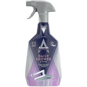 Astonish Daily Shower Shine White Lilies Cleaning Spray 3 Pack – No Scrub After Shower Spray Foam Prevents Watermarks & Buildup – Cruelty-Free Household Cleaning Products,750ml Spray Bottles(25.36 Fl Oz (Pack of 1))