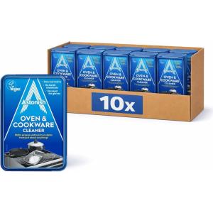 Astonish Oven & Cookware Cleaning Paste For Glass, Appliances, Ceramics, Stovetop & Pyrex – All Purpose Kitchen Cleaner – Heavy Duty Stainless Steel Degreaser Removes Baked On Grease & Grime 150g Tub(10 Count (150g))