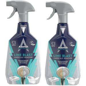 Astonish Specialist Ultimate Limescale Remover Cool Eucalyptus – No Scrub Cleaner Tackles Hard Water, Limescale, Rust & Calcium – Cruelty Free Bathroom & Kitchen Cleaning Solution, 750ml Spray Bottle(25.4 Fl Oz (Pack of 2))