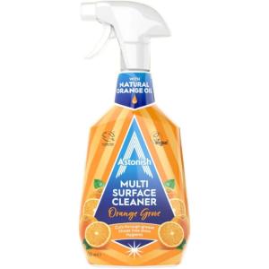 Astonish Specialist Multi Surface Cleaner – Orange Grove Scented Heavy Duty Kitchen Cleaner – Cruelty Free Formula Cuts Through Grease And Stains On Kitchen Surfaces & Oven Doors, 750ml Spray Bottle(25.4 Fl Oz (Pack of 1))