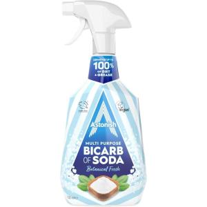 Astonish Multi Purpose Bicarbonate of Soda Cleaner, Botanical Fresh Scent, 750ml Trigger Spray – Plant-Based Stain, Grease, Dirt & Odor Remover with Essential Oils – Streak-Free All Surface Cleaning