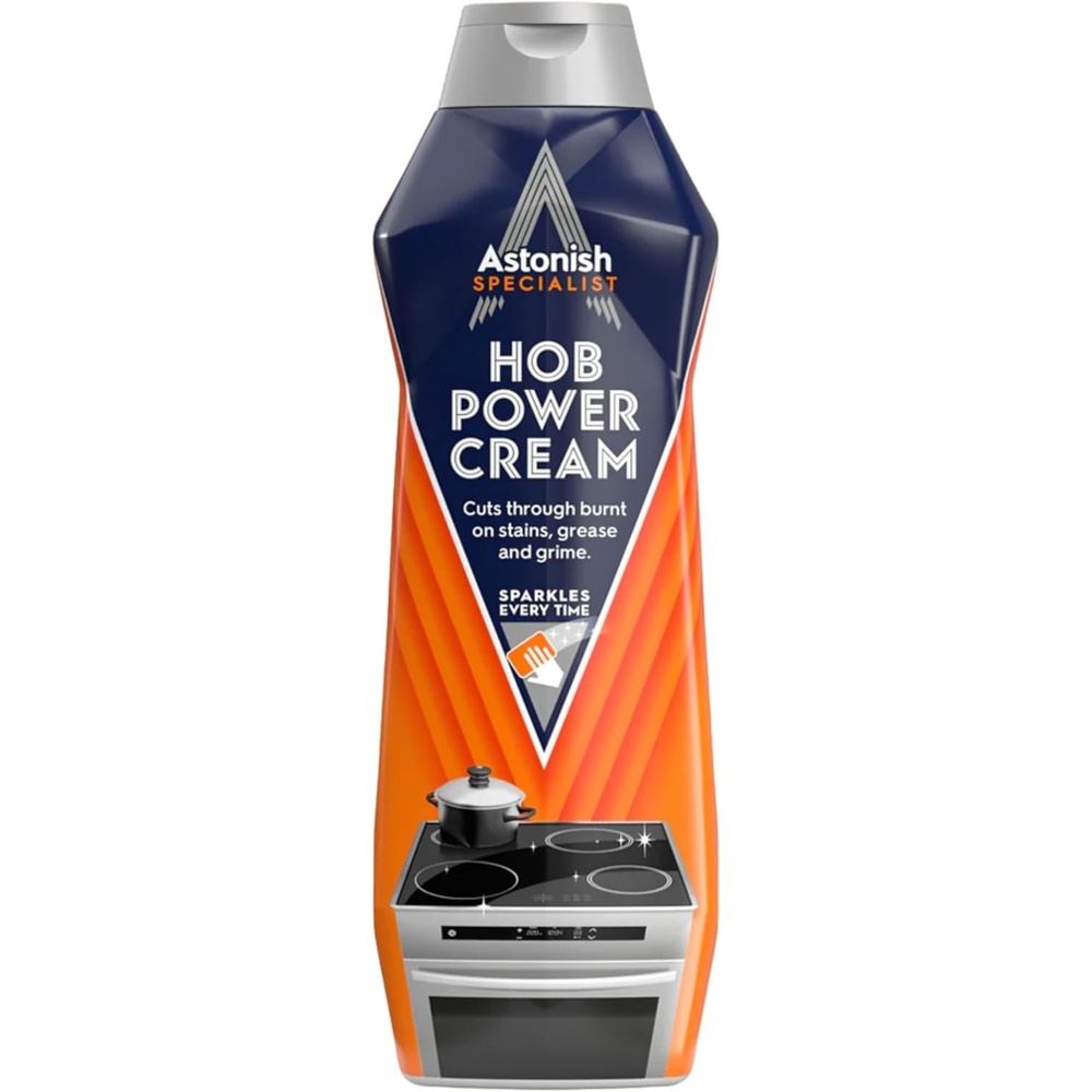 image:imageAstonish 500ml Specialist Hob Cleaner Zesty Lemon Cream for Electric Stovetops  Microwave Degreaser Stove Surface Polish Tough Grease Remover Vegan Non Toxic Kitchen Scrub1764 Ounce Pack of 1