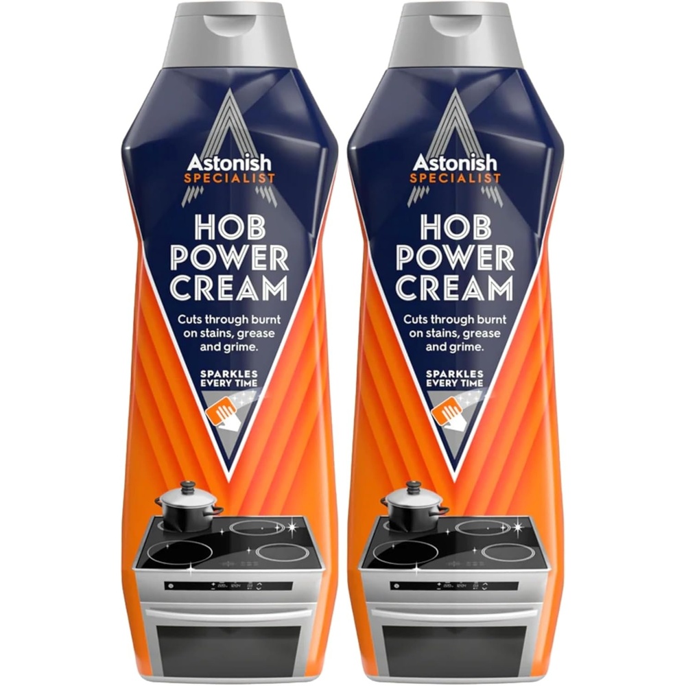 image:imageAstonish 500ml Specialist Hob Cleaner Zesty Lemon Cream for Electric Stovetops  Microwave Degreaser Stove Surface Polish Tough Grease Remover Vegan Non Toxic Kitchen Scrub1764 Ounce Pack of 2
